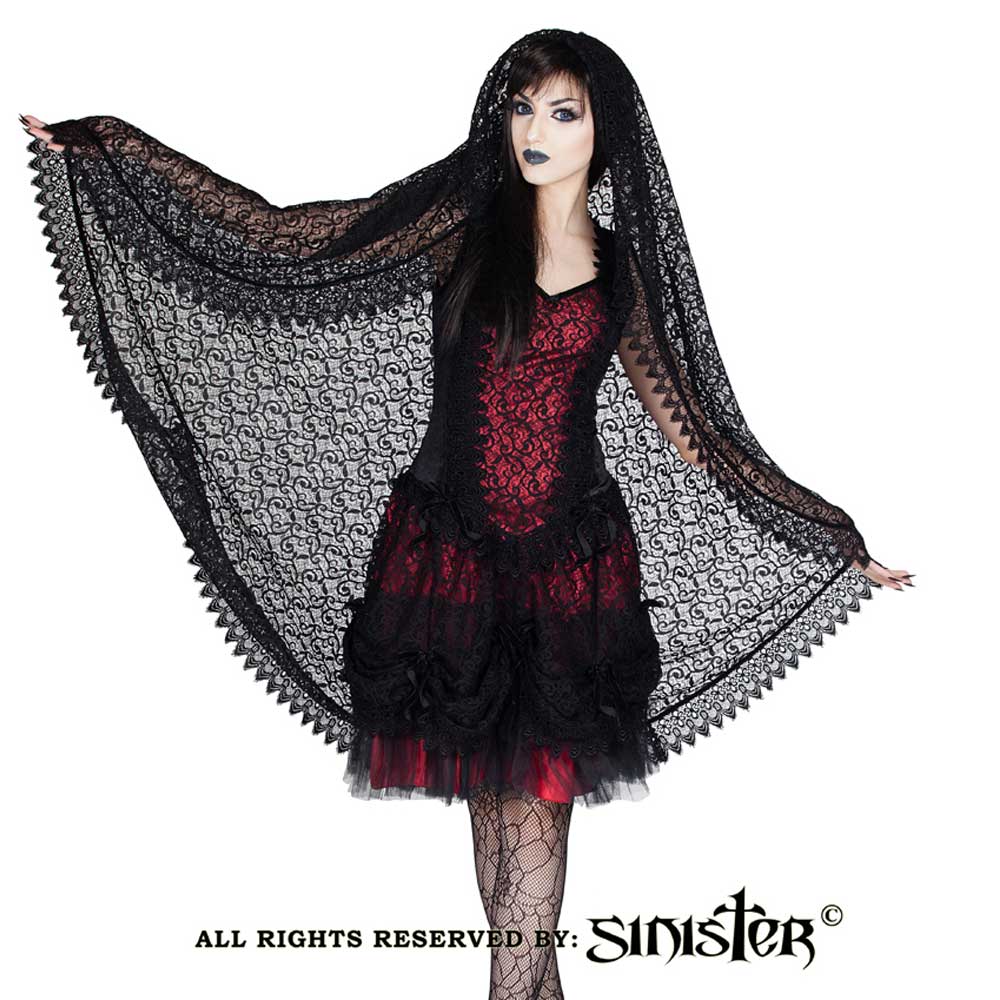 Sinister - H028 Schleier - Schwarz